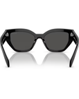 Prada SPR A09S 1AB-5S0 Black Frame Dark Grey Lens Sunglasses