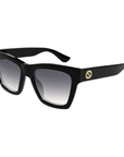 Gucci GG1714S 001 Gg logo Black Frame with Gradient Black Lens Sunglasses