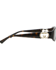 Gucci GG1660S 002 Oval Tortoise Frame with Brown Lens Sunglasses