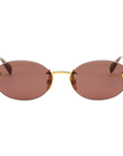 Ana Hickmann AH3305 04E Gold Frame Red Lens Sunglasses