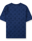 Casablanca Applique Monogram Oversized T-Shirt Navy