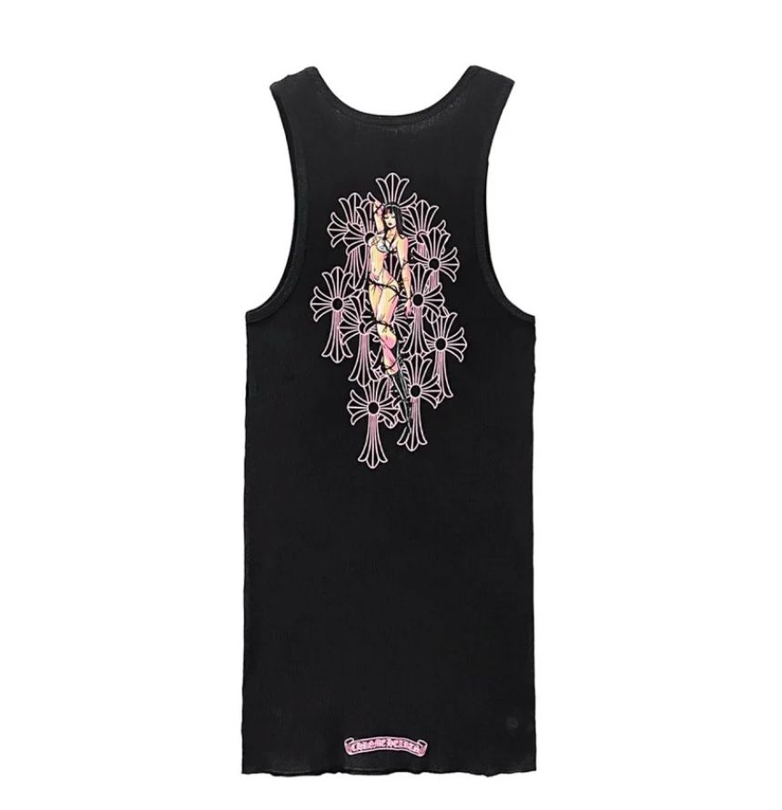 Chrome Hearts Deadly Doll Tank Top Women Black
