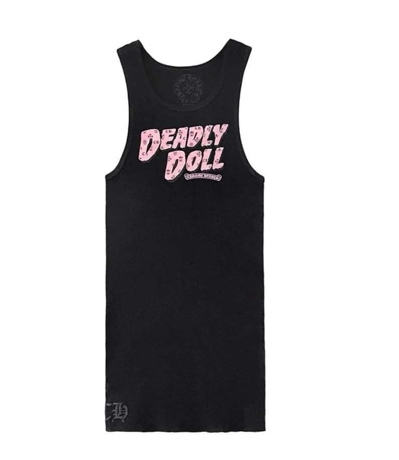 Chrome Hearts Deadly Doll Tank Top Women Black