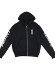 Chrome Hearts Vertical Logo Zip up Hoodie - Black