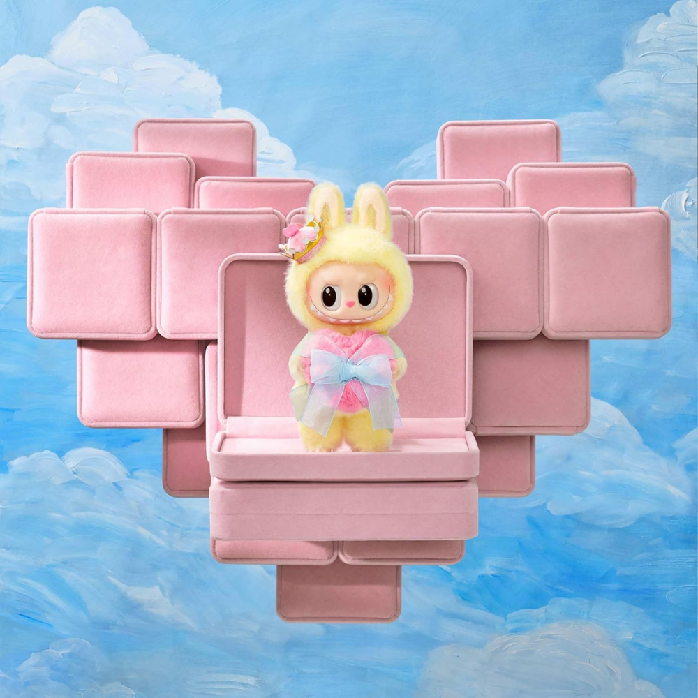 POP MART Labubu The Monsters Let&#39;s Checkmate Series Vinyl Plush Hanging Card