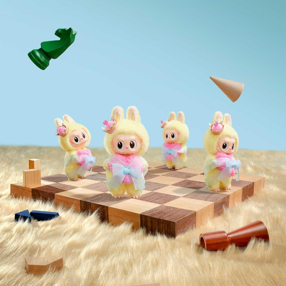 POP MART Labubu The Monsters Let&#39;s Checkmate Series Vinyl Plush Hanging Card