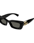Gucci GG1827S 001 Cat Eye Black Frame with Grey lens Sunglasses