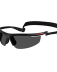 Prada Linea Rossa SPS A02 1BO-5S0 Nero Opaco Frame Dark Grey Lens Sunglasses