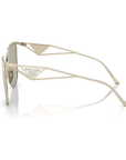 Prada SPR 50Z ZVN-04T Light Gold/Light Brown Mirrored Sunglasses