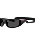 Prada Linea Rossa SPS A04 1BO-5S0 Matte Black Frame Dark Grey Lens Sunglasses