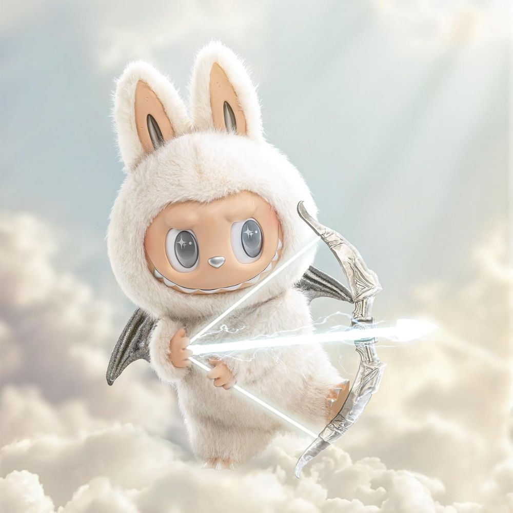 Pop Mart The Monsters Labubu &quot;Zimomo - Angel in Clouds&quot; Vinyl Face Figure