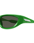 Bottega Venetta BV1184S 003 Green Frame with Dark Grey Lens Sunglasses