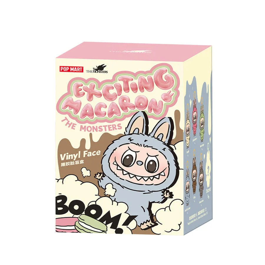 POP MART Labubu The Monsters 'Exciting Macarons V1' Vinyl Plush Sealed Single Blind Box