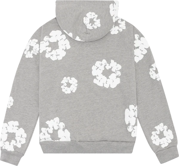 Denim Tears Cotton Wreath Hoodie Grey/White