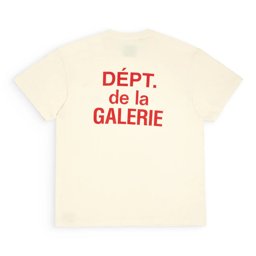 Gallery Dept 'Dept. De La Galerie' T-Shirt Cream