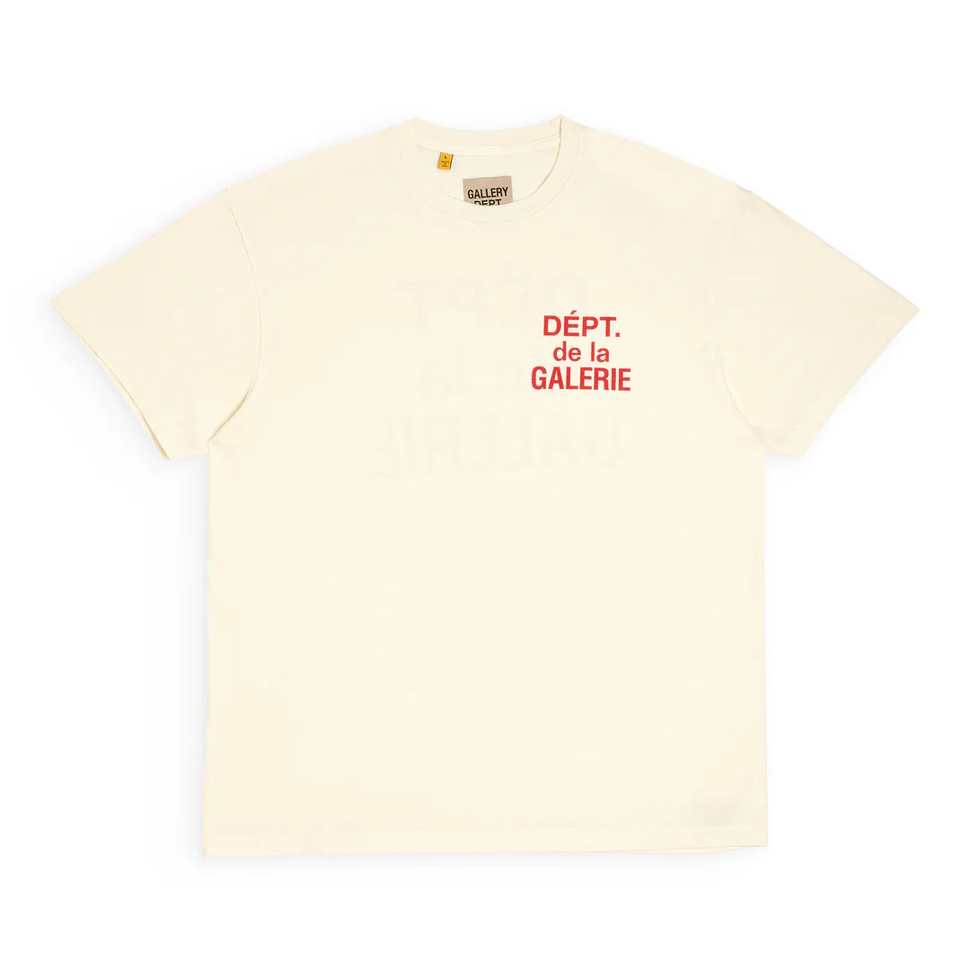 Gallery Dept 'Dept. De La Galerie' T-Shirt Cream