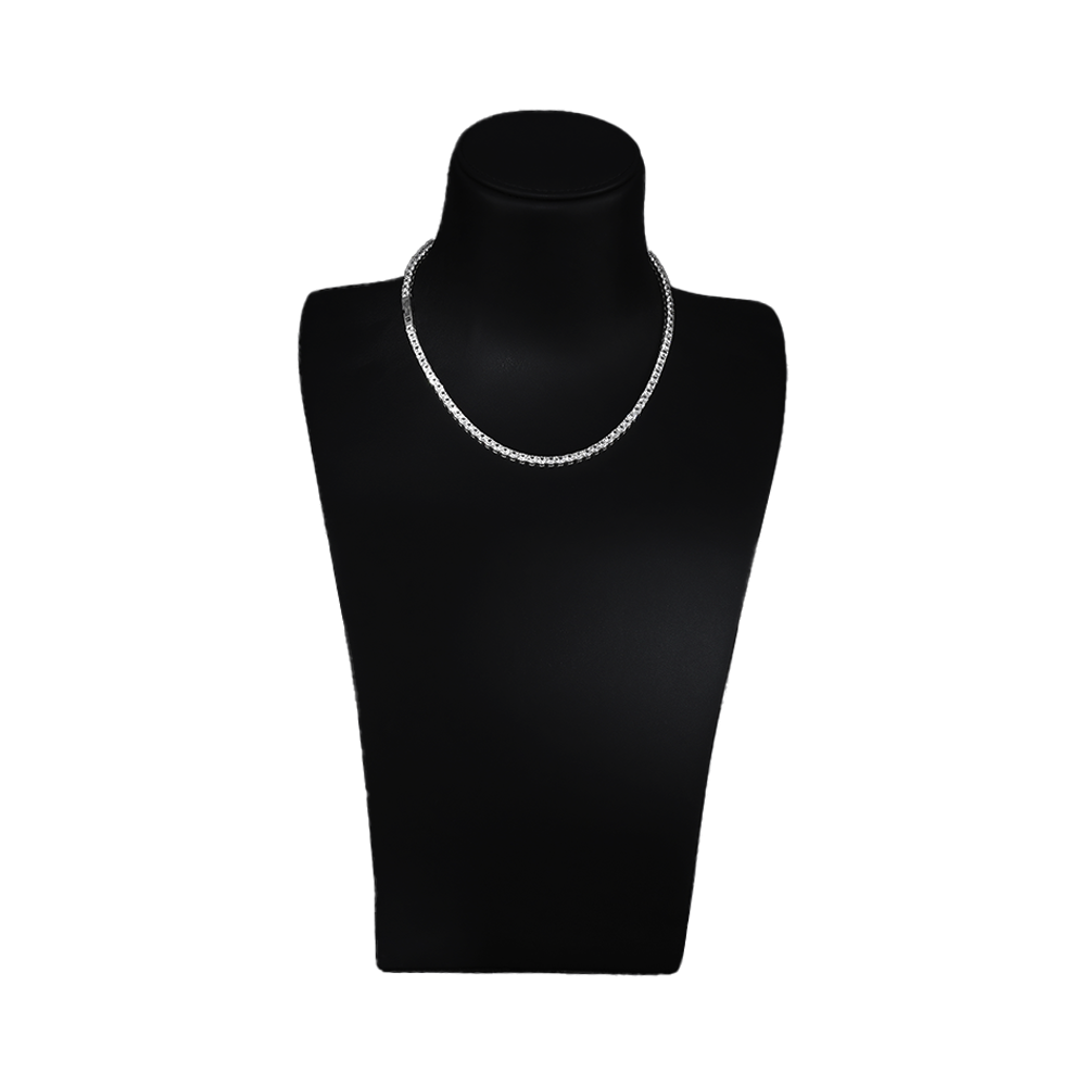 Taipan Tennis Chain Necklace - White Silver 925