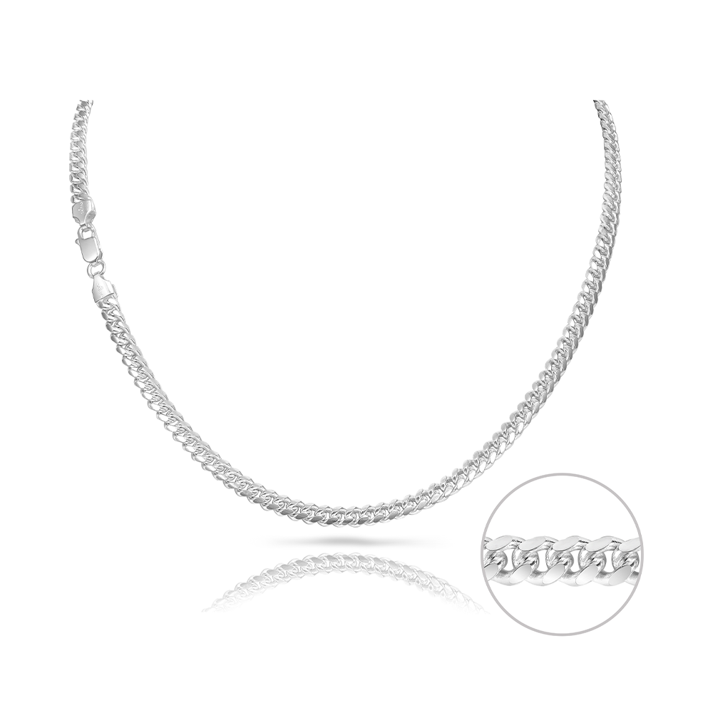 Taipan Cuban Link mm Necklace - Silver 925