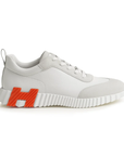 Hermès Bouncing Sneaker White Blanc/Orange Logo