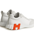 Hermès Bouncing Sneaker White Blanc/Orange Logo