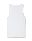 Casablanca Ribbed Tank Top White